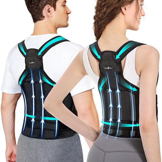 Adjustable Back Brace Posture Corrector for Women & Men – Relieve Back Pain, Improve Posture, and Support Spine Health – Ideal for Scoliosis, Hunchback, and Everyday Use