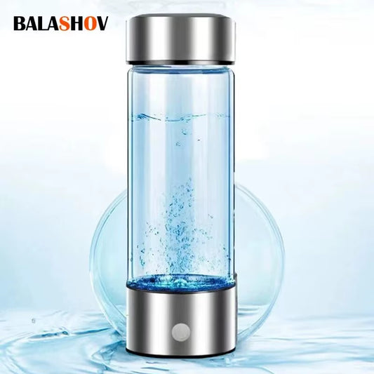 Portable Rechargeable Hydrogen Water Bottle - Alkaline Ionizer & Antioxidant Hydrogen-Rich Maker